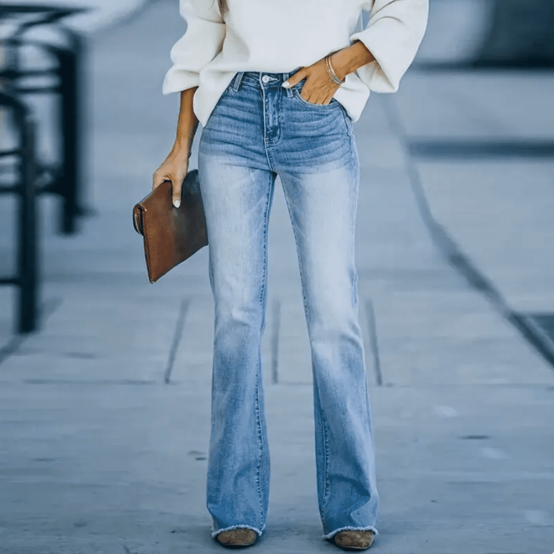 Boho-Stretch-Jeans für Damen – Jyna