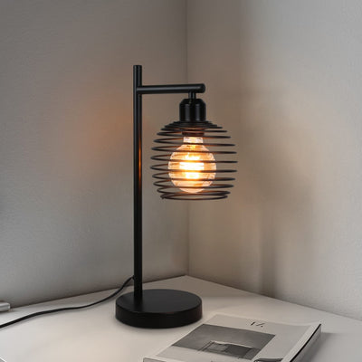 Vintage Tischlampe E27 - Schwarz