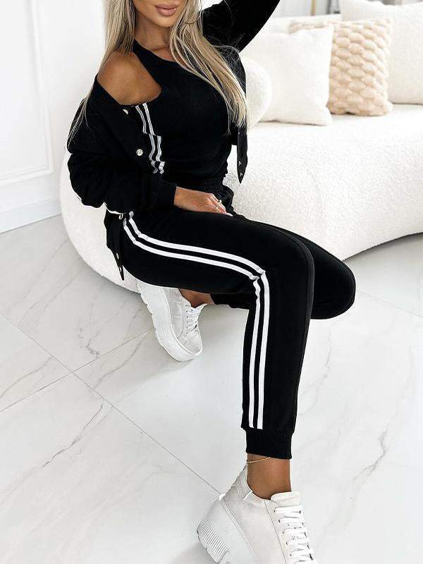 Yasmine - Set aus Baseballjacke und 3-teiligen Hosen