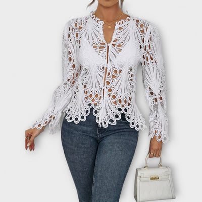 Asymmetrische Bluse für Damen – Saelina