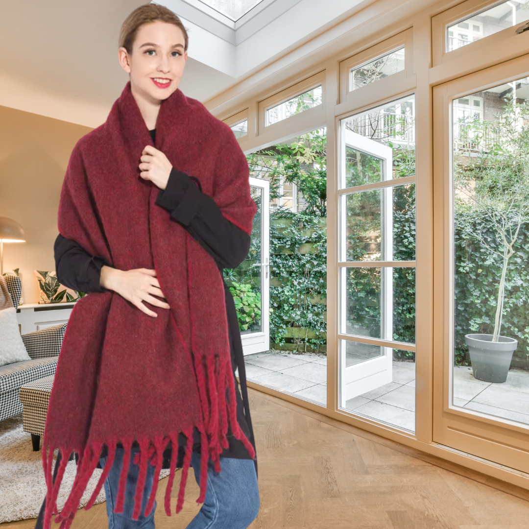 BellaLux - Kaschmir Winter Schal - 1+1 Gratis