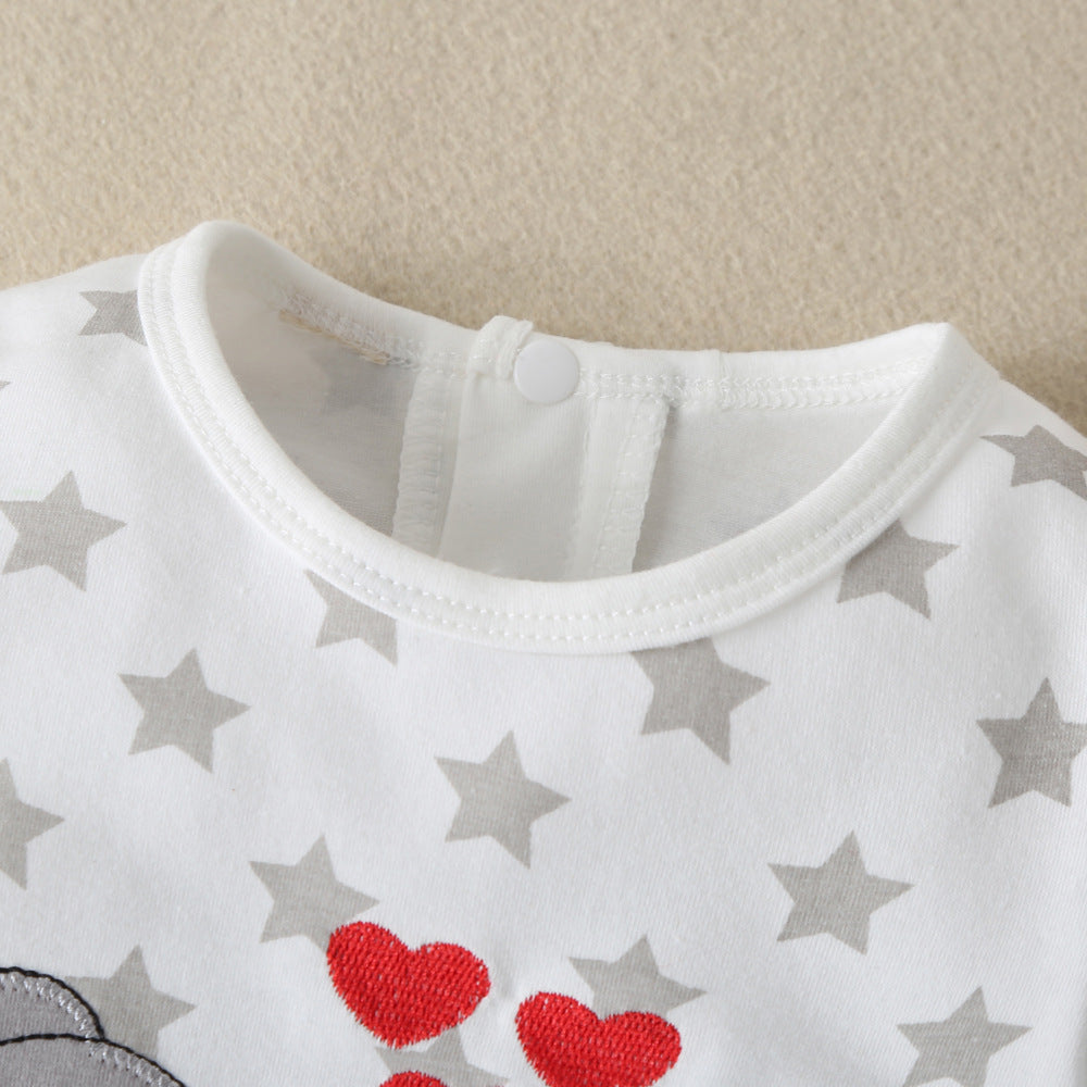 Weicher Baby-Jumpsuit mit Elefantenmotiv – KuschelZeit