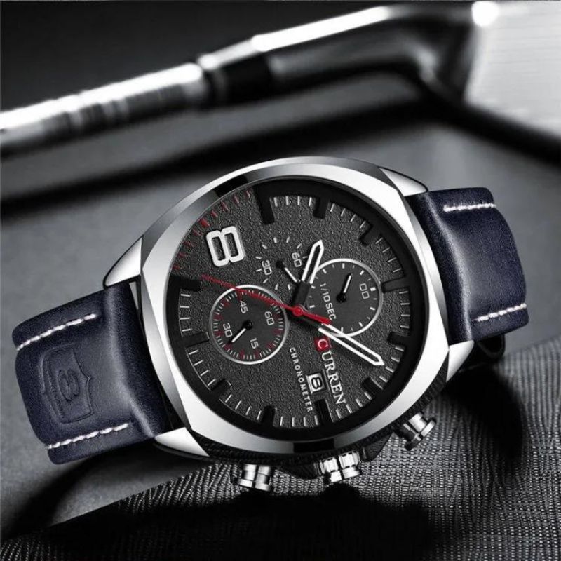 Wasserdichte Chronographen-Sportuhr im Militär-Design