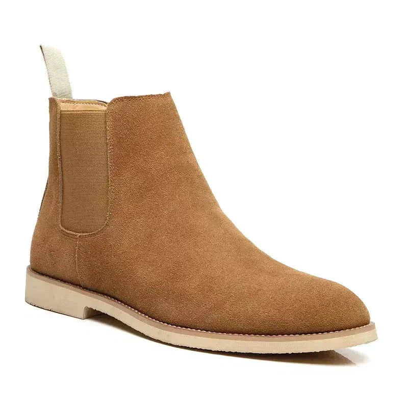 Andrea | Luxus Kalb Wildleder Chelsea Stiefel