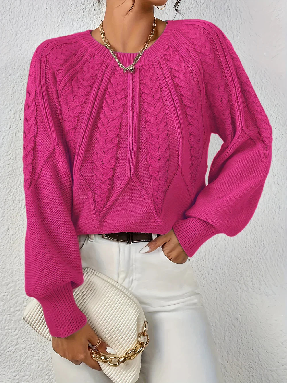 Louisa™ | Handgehäkelter Pullover