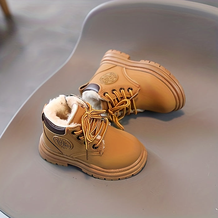 Wasserfeste Fleece-Winterstiefel für Jungen – Mit Warmfutter & Profilsohle