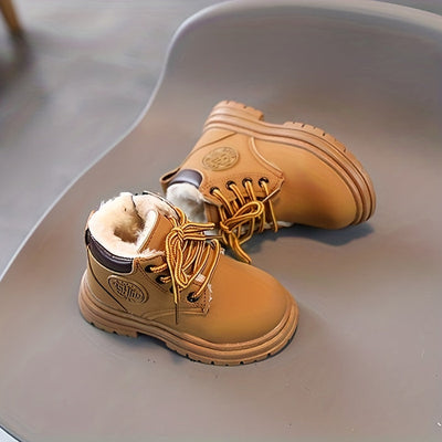 Wasserfeste Fleece-Winterstiefel für Jungen – Mit Warmfutter & Profilsohle