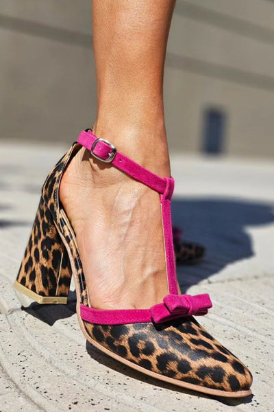Beauu – Sandalen Mit Grünem Leopardenmuster