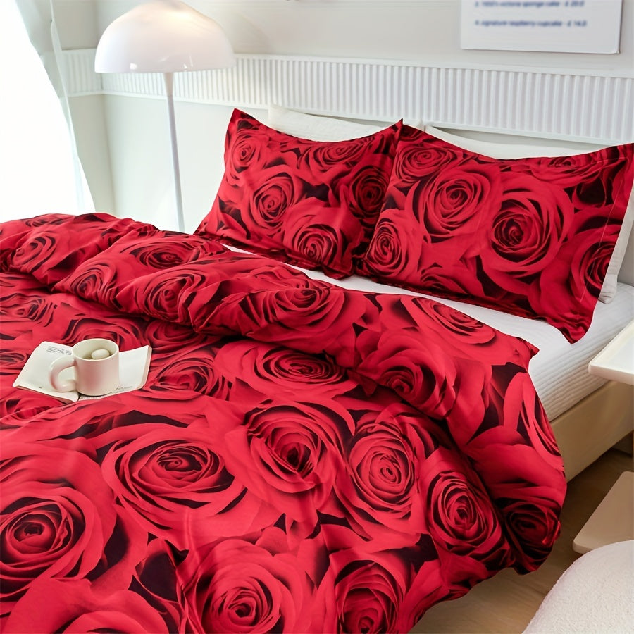 Bettwäsche-Set – Romantisches Rosen-Design für jede Jahreszeit