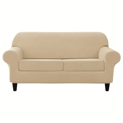 Weiche und elastische Jacquard-Sofahusse mit Kissenbezügen