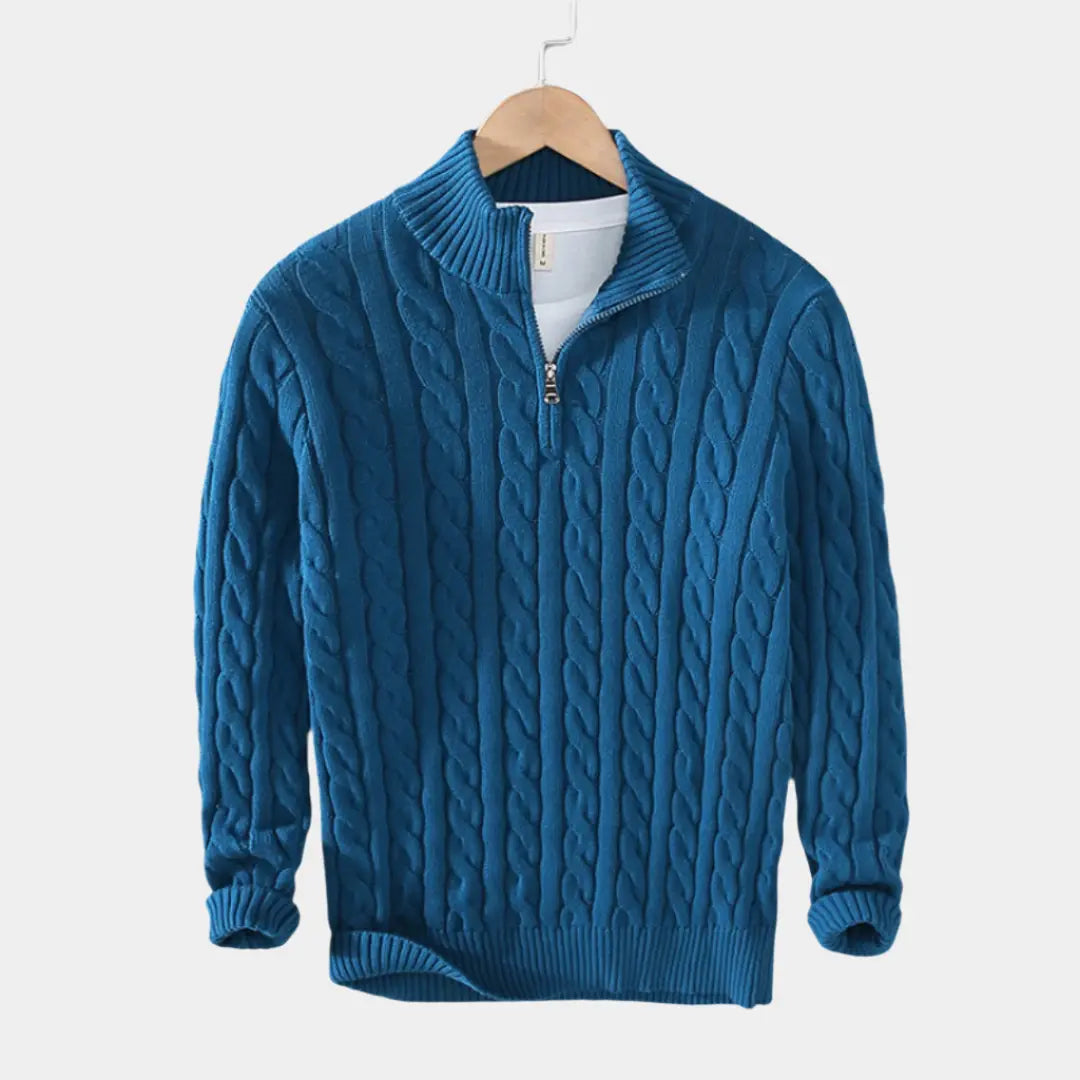 Alaric | Pullover mit halbem Reißverschluss