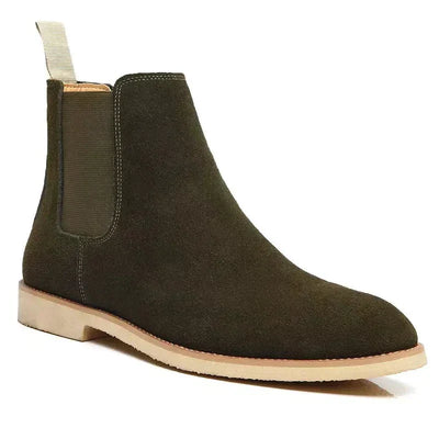 Andrea | Luxus Kalb Wildleder Chelsea Stiefel