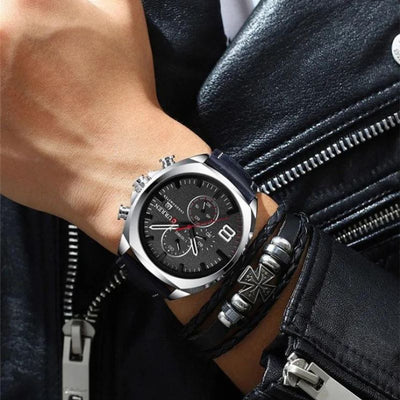 Wasserdichte Chronographen-Sportuhr im Militär-Design