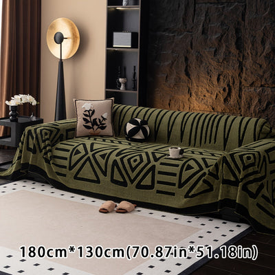 Boho Style Geometrischer Shu Velours Sofabezug
