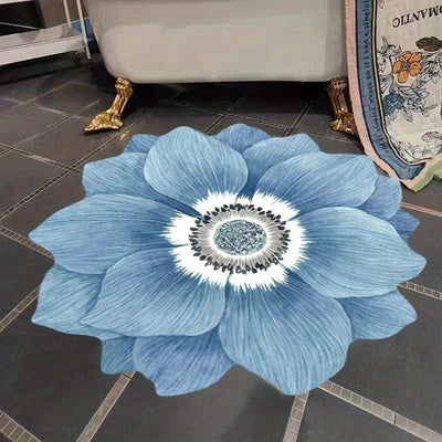 Blumenform Fußmatte 3d – Rutschfest, Absorbierend, Waschbar