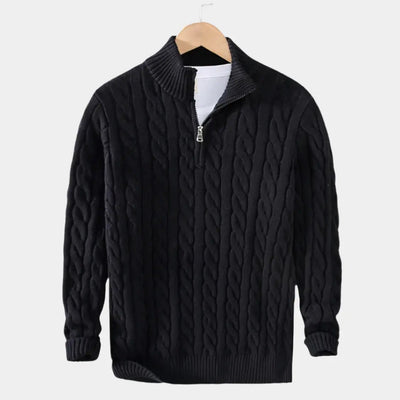 Alaric | Pullover mit halbem Reißverschluss