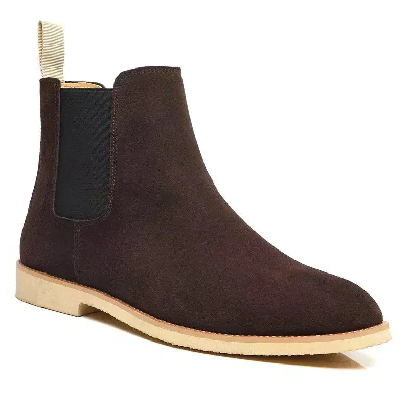 Andrea | Luxus Kalb Wildleder Chelsea Stiefel