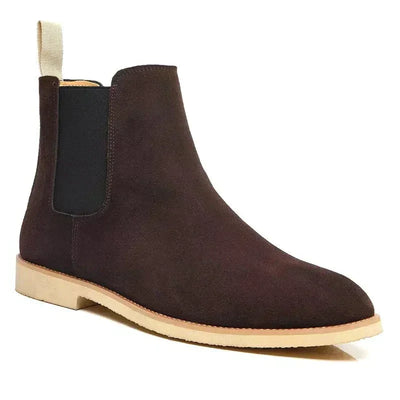 Andrea | Luxus Kalb Wildleder Chelsea Stiefel