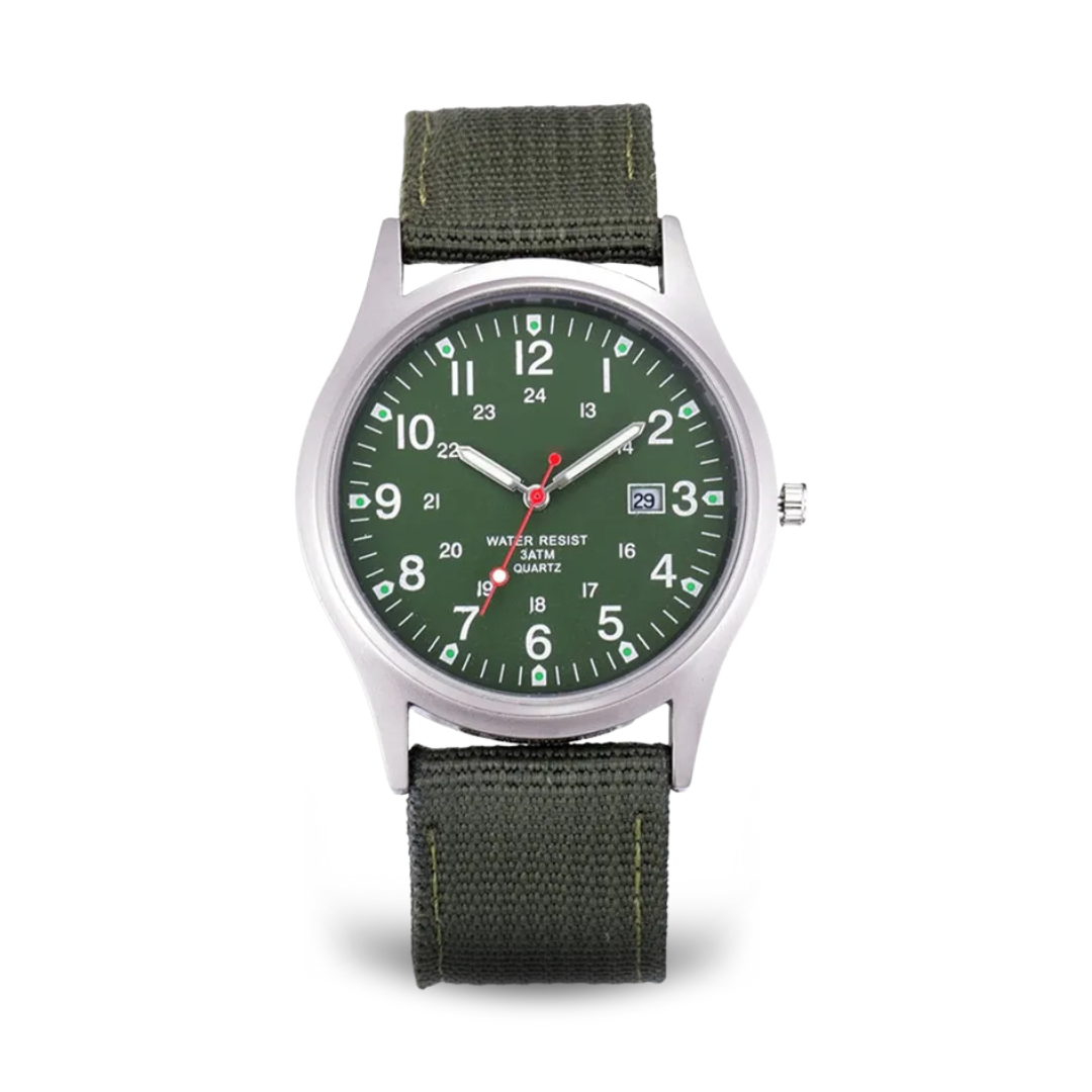 Armbanduhr im lässigen Stil, inspiriert von Military-Uhren