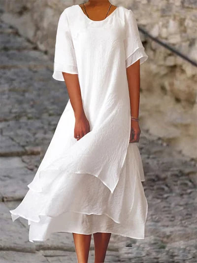 Adele | Damenkleid Aus Baumwolle Und Leinen