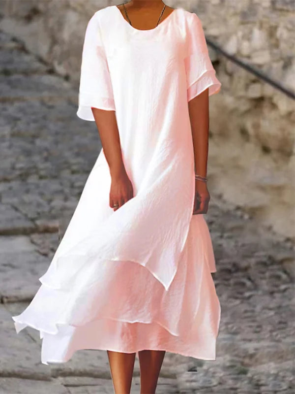 Alyssa | Festliches Damenkleid im Asymmetrischen Lagen-Look