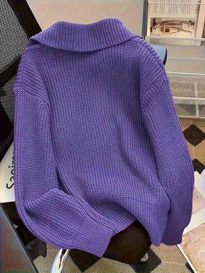 Amy – Lässiger Langarm Pullover