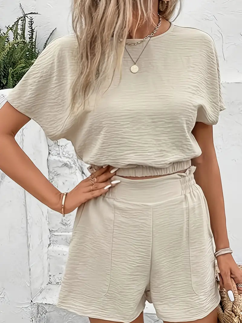 Aminna – Elegantes Top- und Shorts-Set