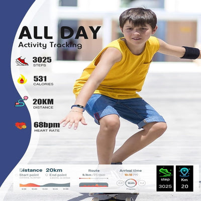 Atlas Kids | Interaktive Kinder Smartwatch mit Fitness-Tracker und GPS