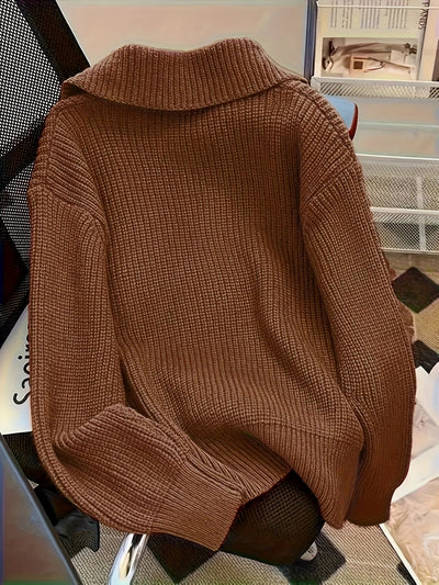 Amy – Lässiger Langarm Pullover