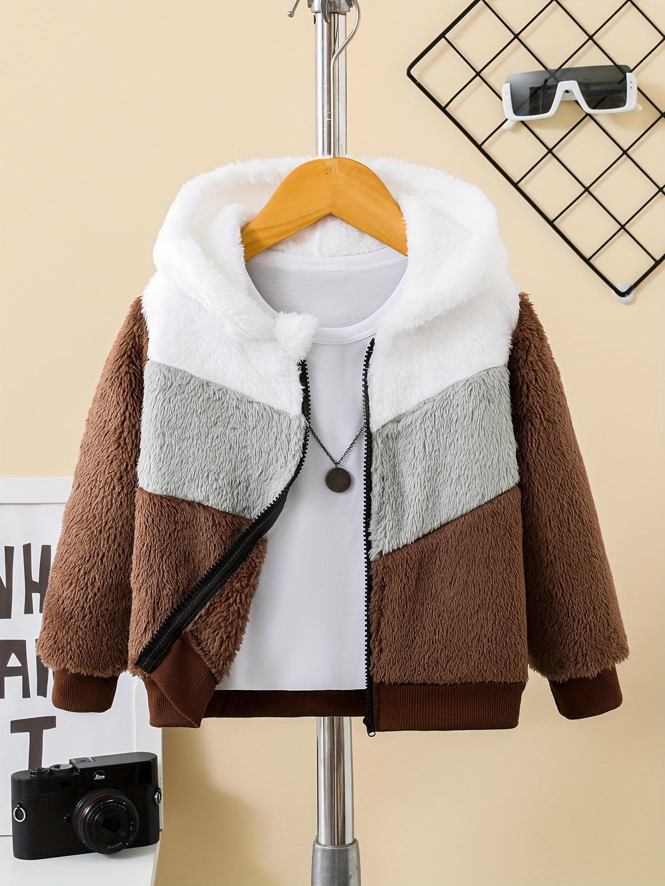 Bleib warm mit Stil – Zafie Fleece Kapuzenjacke mit Reißverschluss für Kinder