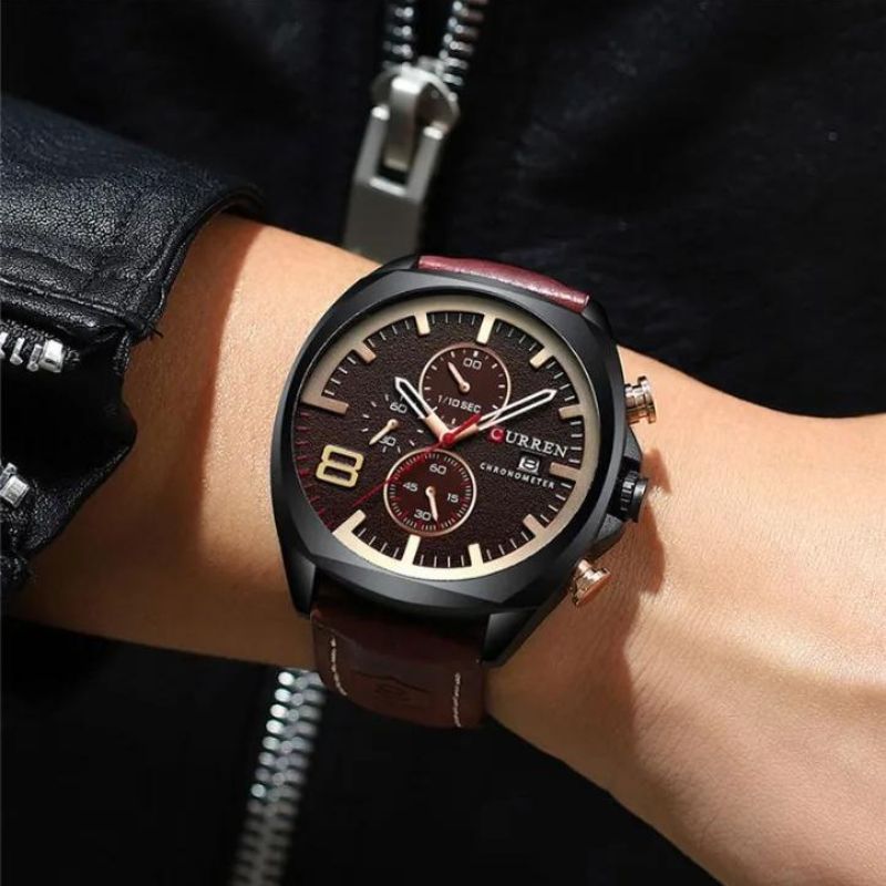 Wasserdichte Chronographen-Sportuhr im Militär-Design