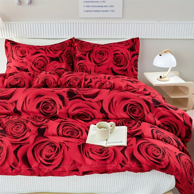 Bettwäsche-Set – Romantisches Rosen-Design für jede Jahreszeit