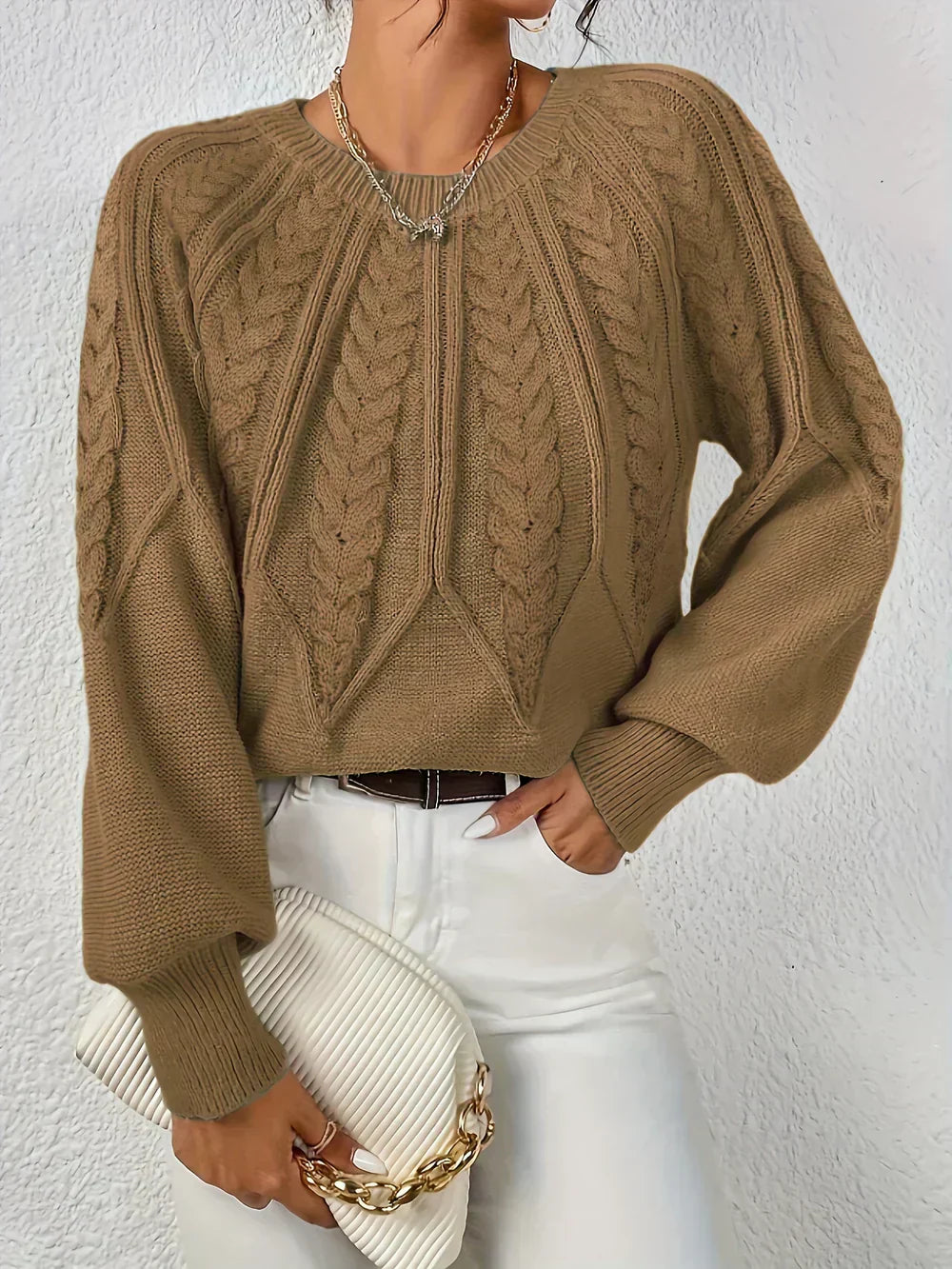 Louisa™ | Handgehäkelter Pullover