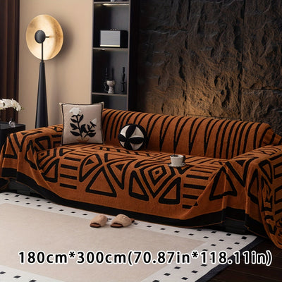 Boho Style Geometrischer Shu Velours Sofabezug