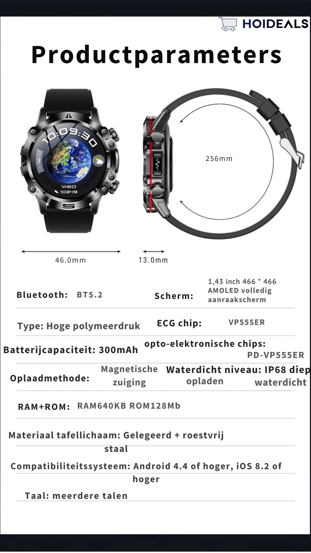 Aeternum | Intelligente Gesundheits-Smartwatch mit umfassender Diagnosefunktion