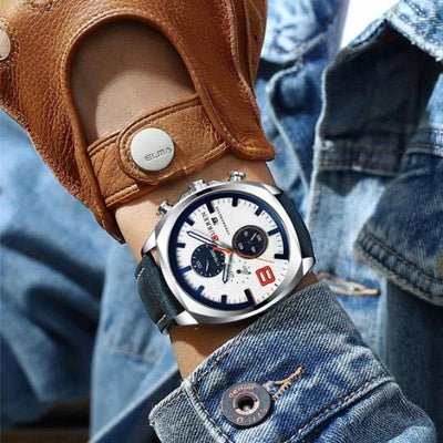 Wasserdichte Chronographen-Sportuhr im Militär-Design