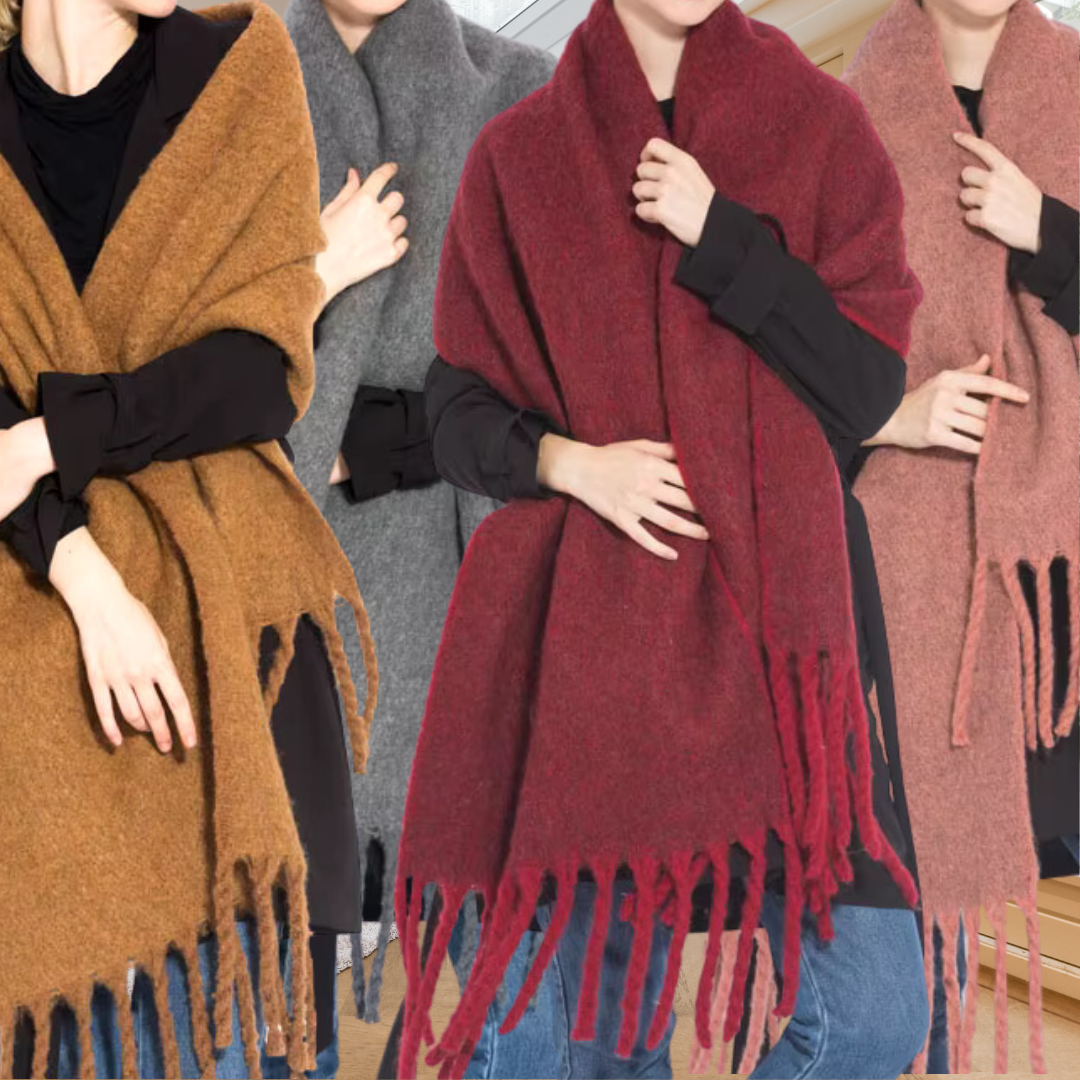 BellaLux - Kaschmir Winter Schal - 1+1 Gratis