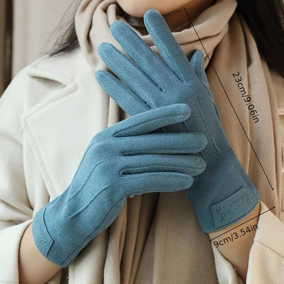 Alexandra | Elegante Touchscreen-Handschuhe für Damen, winddicht und warm
