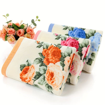 Blumenmuster Handtuch – Weich, Stilvoll & Perfekt für den Alltag