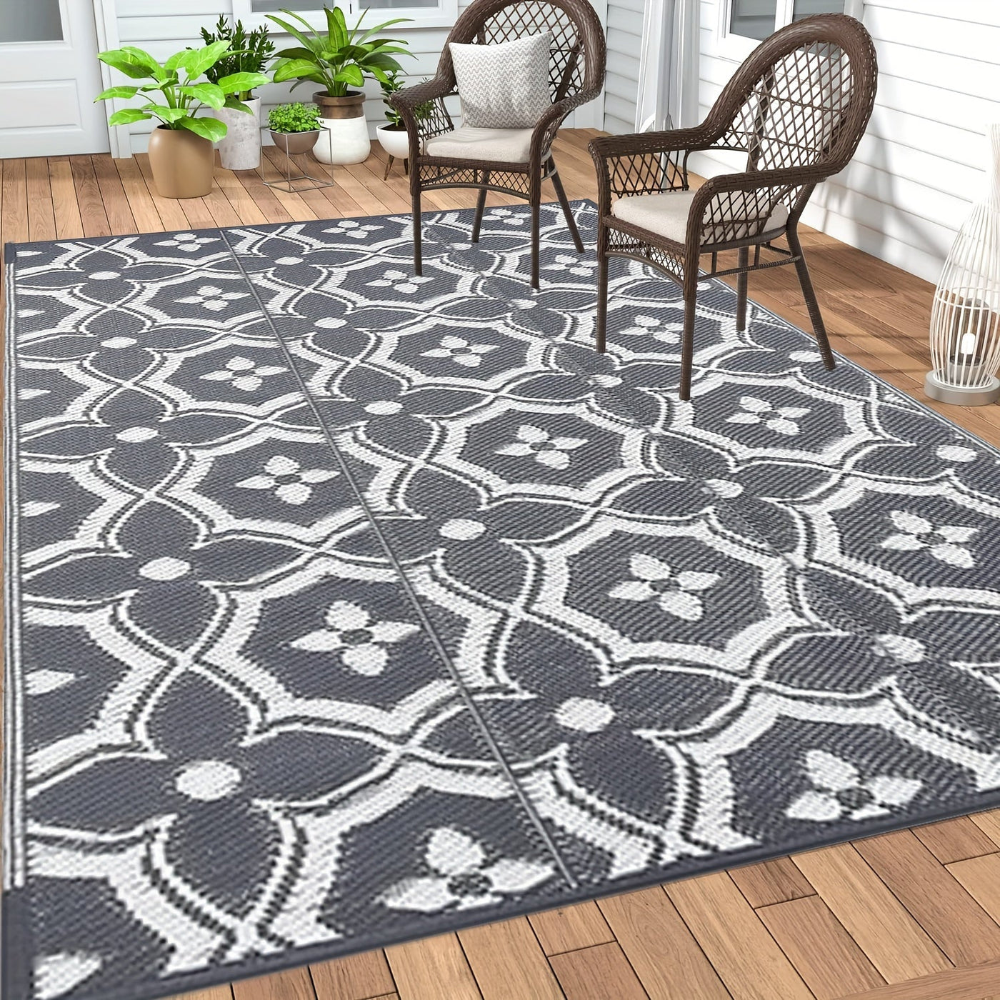 Wasserdichte Outdoor Matte – Strapazierfähiges Plastikstroh-Design