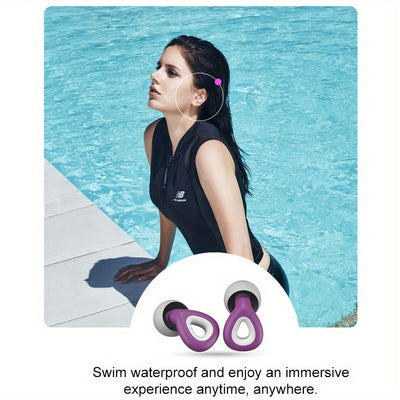 AquaGuard Wiederverwendbare Silikon Schwimm-Ohrstöpsel