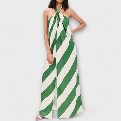 Marlowe - Gestreiftes Off-Shoulder Maxikleid