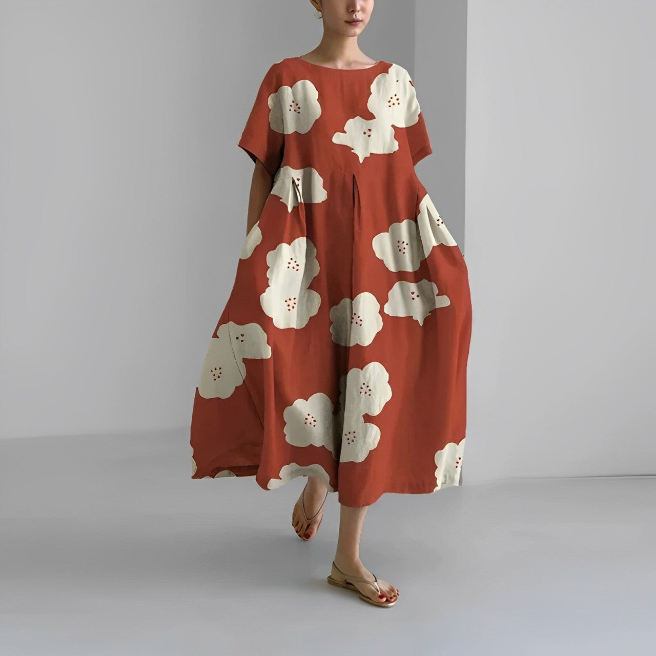 Bedrucktes Kleid für Damen – Velya