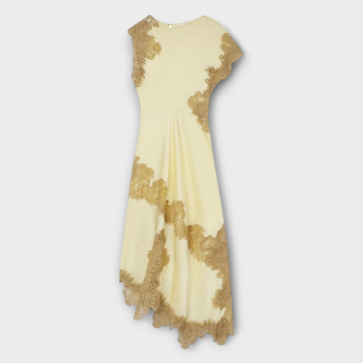 Margaret - Maxikleid mit Satin- und Spitzenakzenten
