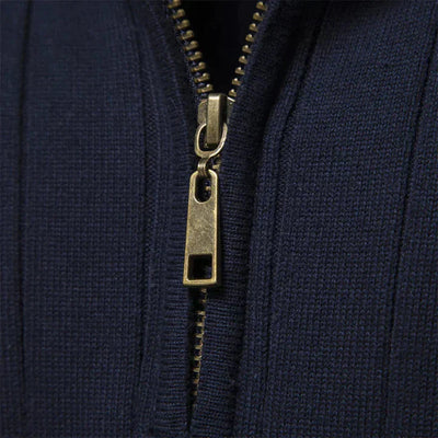 Aiopeson Eleganz | Stilvoller Reißverschluss-Pullover für Herren im Herbst