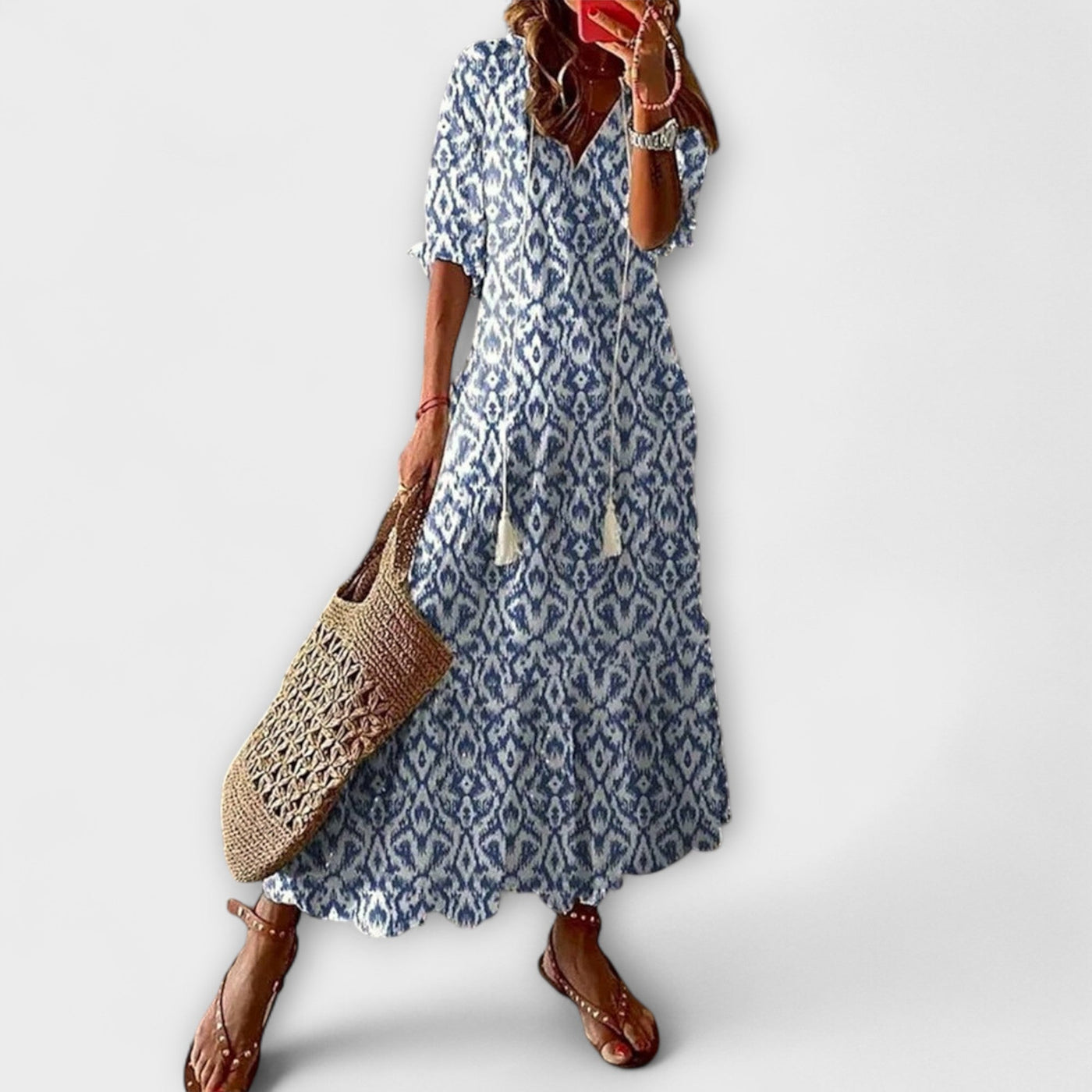 Anna – Damen Boho Sommerkleid