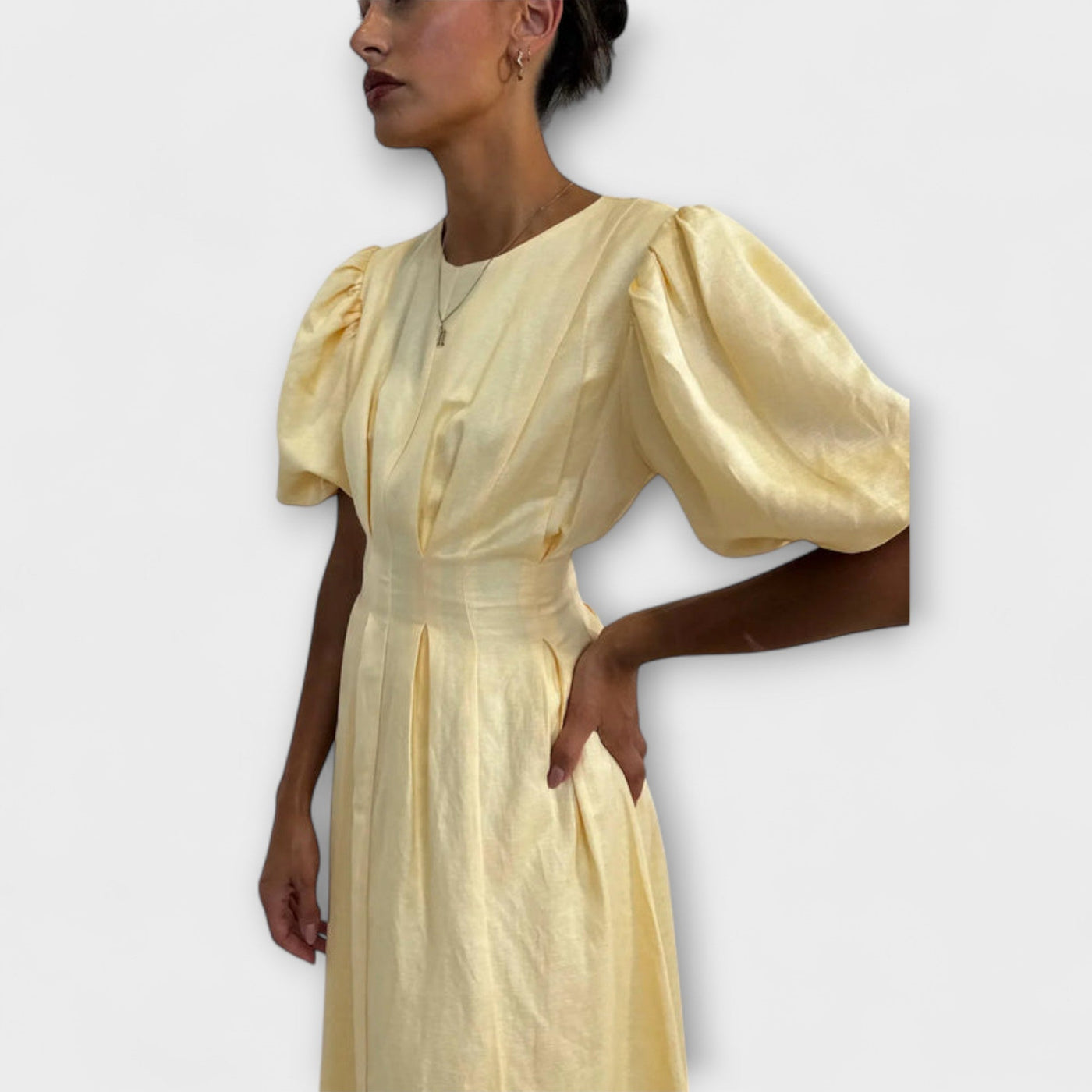 Josephine - Luftiges Maxikleid in strahlendem Hellgelb