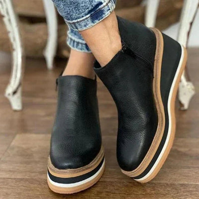 Yara | Stilvolle Komfort-Stiefelette aus Leder