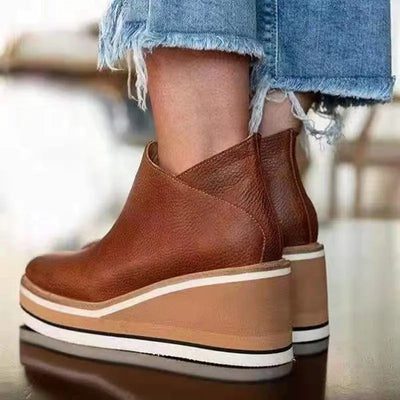 Yara | Stilvolle Komfort-Stiefelette aus Leder