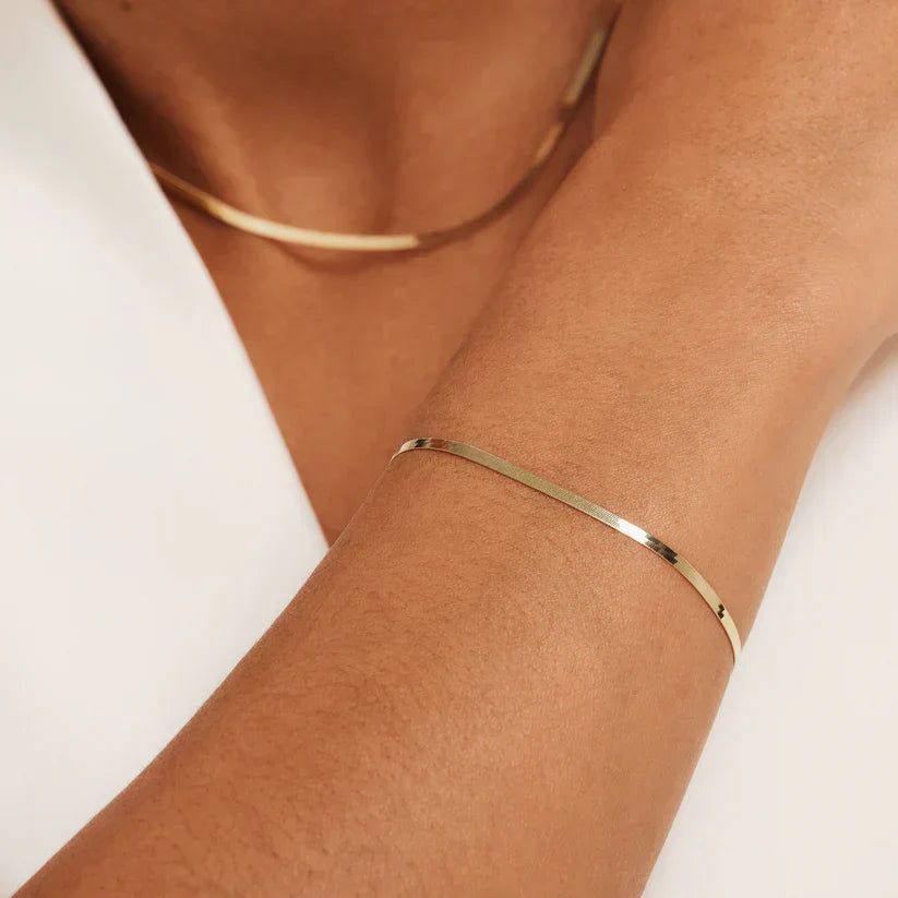 Gold Soleil Serpent Bracelet